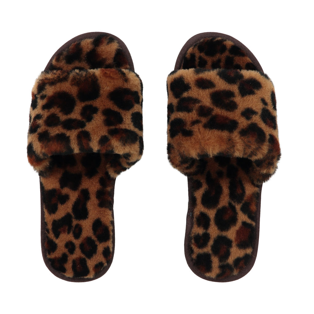 Black Lamb Fur Slippers – Confetti Boutique